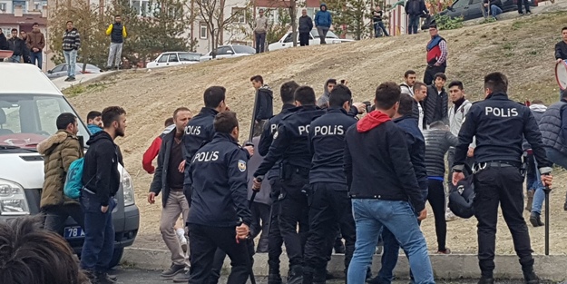 Amatör maçta ortalık karıştı! Polis biber gazıyla müdahale etti