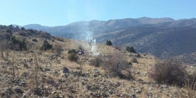 Ambulans helikoptere, dumanla mesaj gönderdi