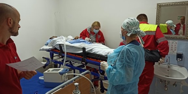 Ambulans uçak bu kez Sırbistan'a uçtu!