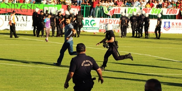 Amed-Erzurum maçı sonrası olay!