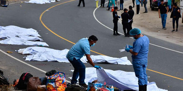 Orta Amerika ülkesinde feci görüntü! Cesetler yola dizildi