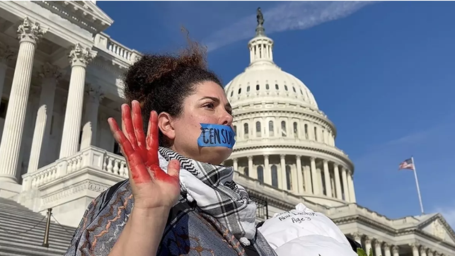 Amerikalı gençlerden İsrail’e tepki var