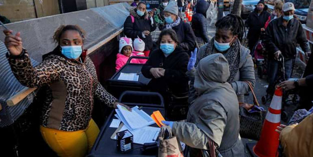 Amerikan rüyasının sonu! Bedava yemek kuyruğuna girdiler