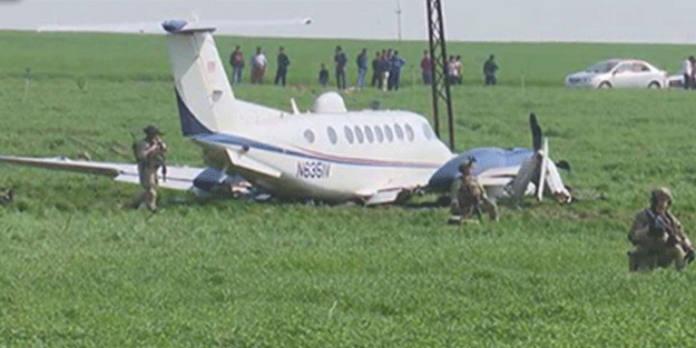Amerikan uçağı Erbil'de acil iniş yaptı