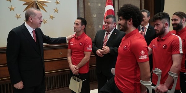 Ampute Milli Futbol Takımı Beştepe'de
