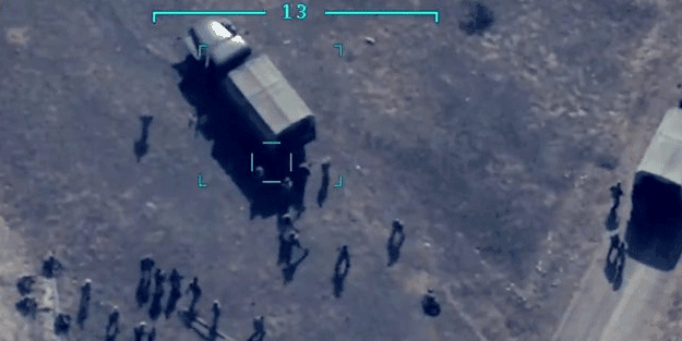 Anbean kaydedildi! Ermenistan askerleri böyle havaya uçuruldu