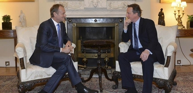 Cameron AB Konseyi Başkanı Tusk ile görüştü