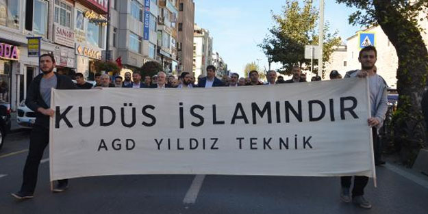 Anadolu Gençlik Dergisi'nden Filistin'e destek yürüyüşü