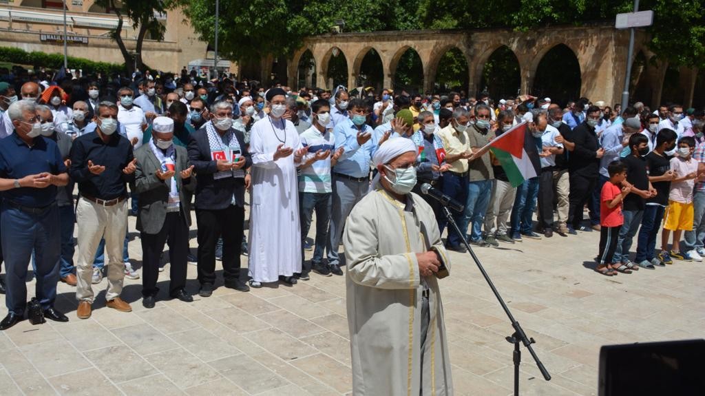 Şanlıurfa'da Filistinli kardeşlerimiz için gıyabi cenaze namazı