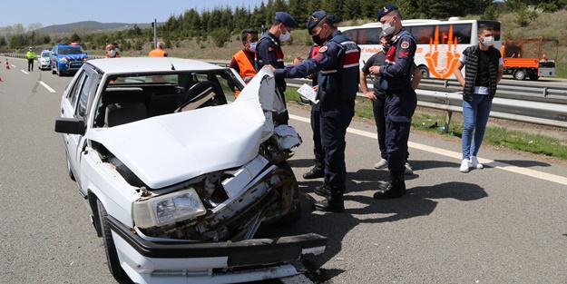Anadolu Otoyolu'nda kaza: Yaralılar var
