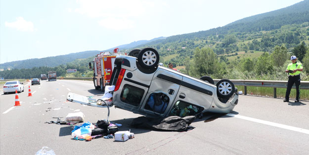 Anadolu Otoyolu'nda trafik kazası! Ölü ve yaralılar var