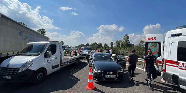 Anadolu Otoyolu'nda zincirleme kaza