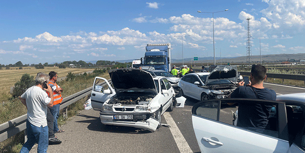 Anadolu Otoyolu'nda zincirleme trafik kazası