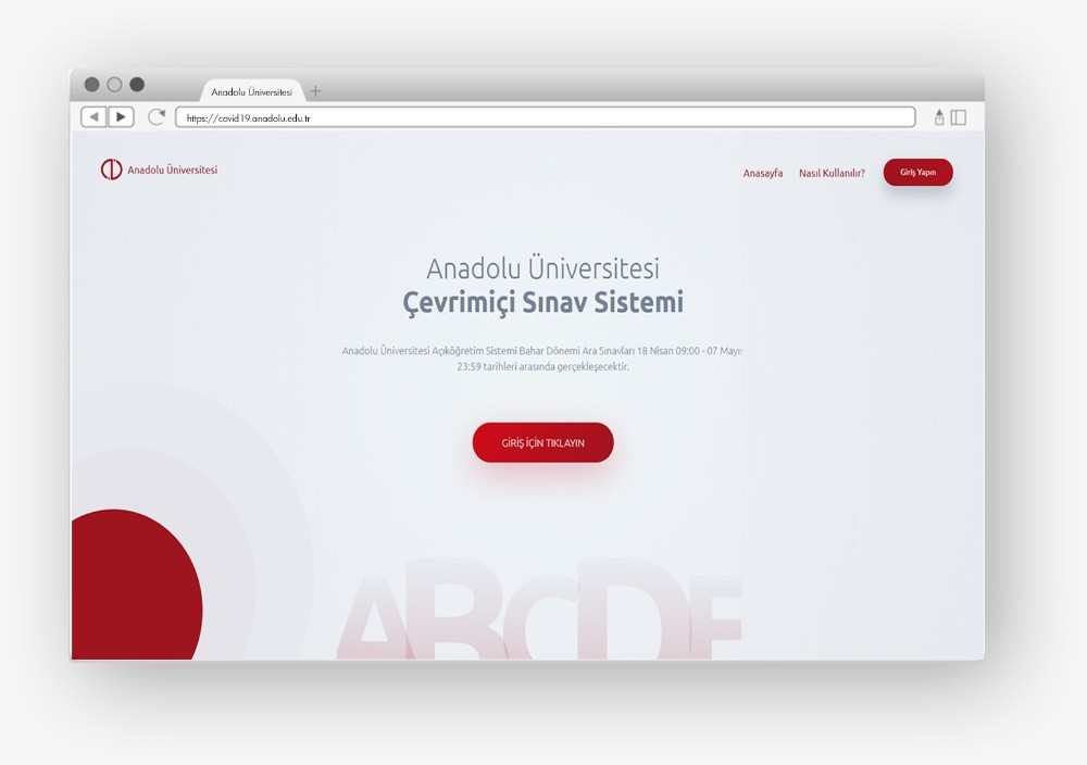 Anadolu Üniversitesi, internet tabanlı ortamlarda 1 milyon öğrenciye Covid-19 Farkındalık Testi uyguluyor 