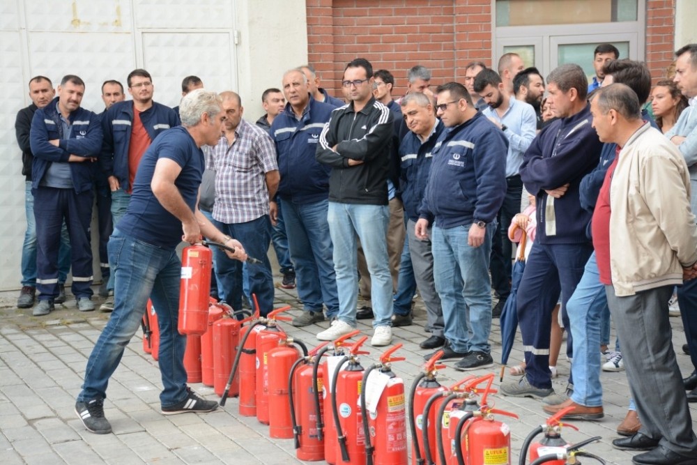 Anadolu Üniversitesinde yangın tatbikatı 