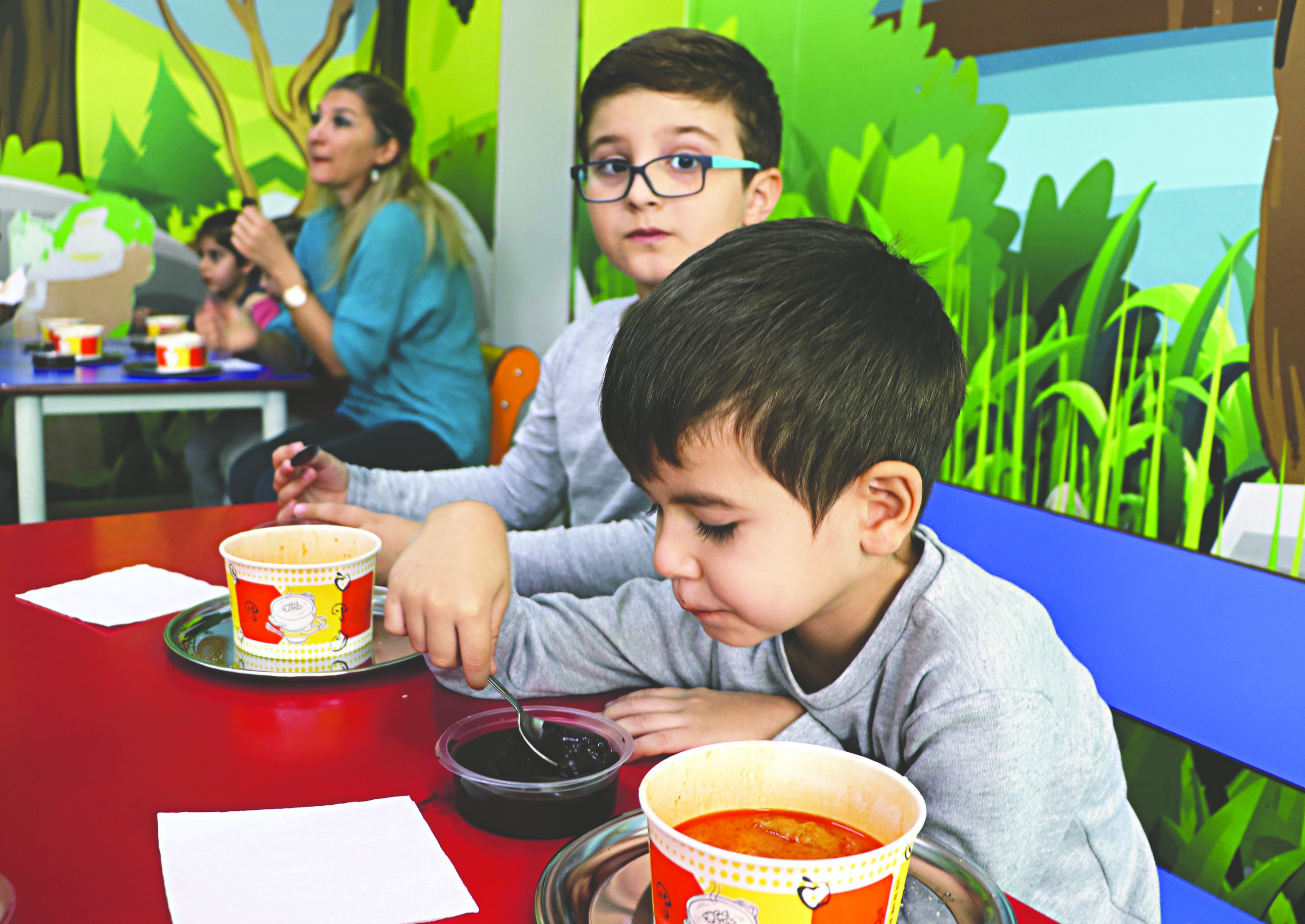 Anaokullarının ara öğünü meslek lisesi öğrencilerinden