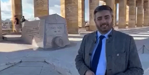 Anavatan'lı ismin Anıtkabir'deki videosu olay oldu