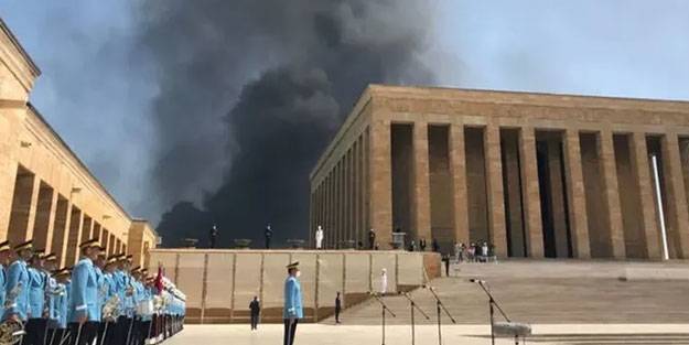 Anıtkabir'den neden dumanlar yükseldi?