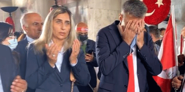 Anıtkabir'e giden Öztürk Yılmaz'ın ilginç anları