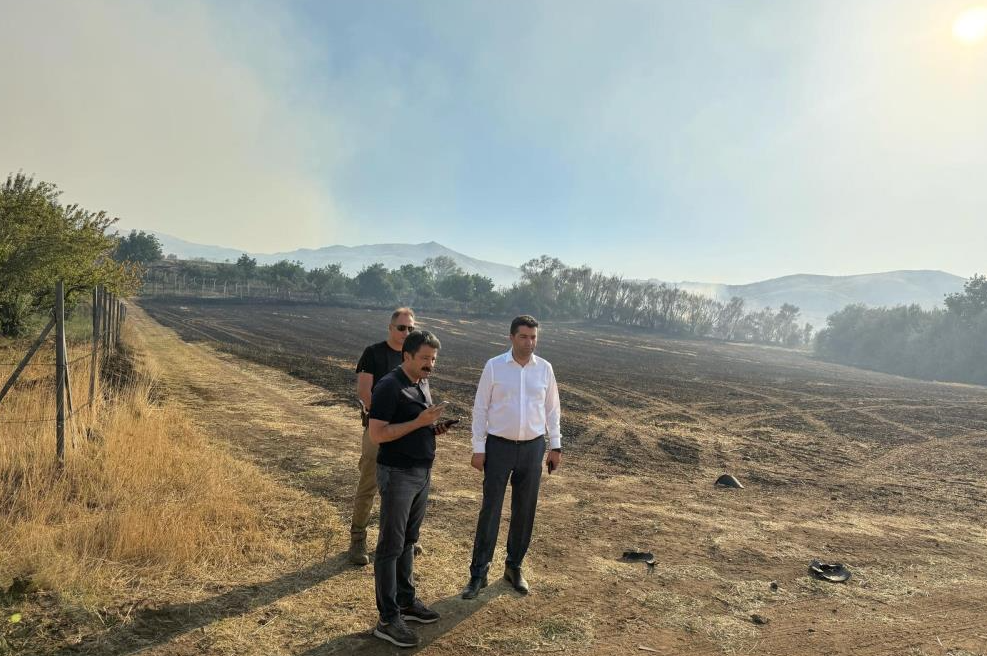 Anız yangını 3 köye sıçradı
