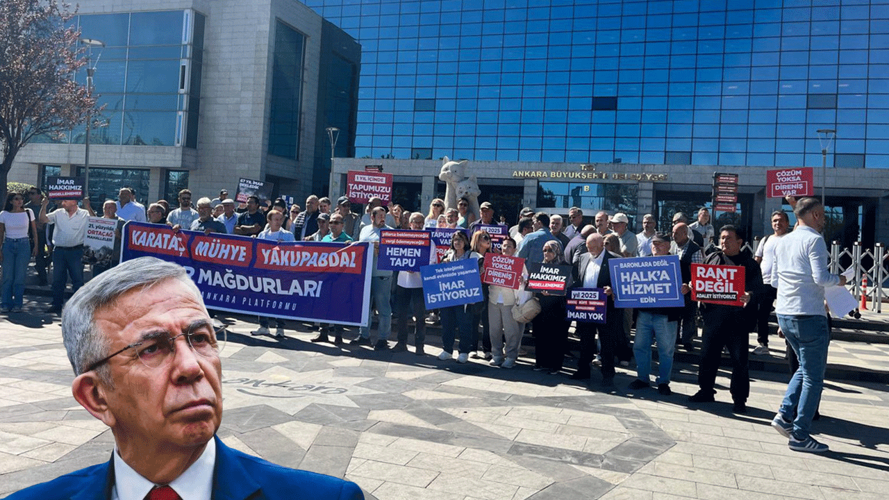 Ankara ayaklandı! Mansur Yavaş'a protesto