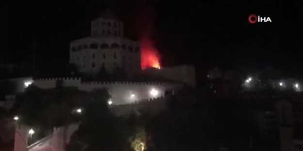 Ankara Estergon Kalesi'nde yangın