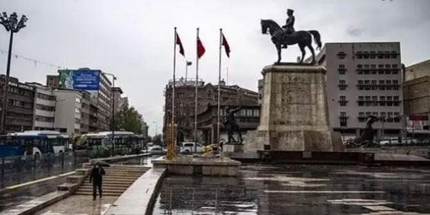 Ankara için 'kuvvetli rüzgar ve fırtına' uyarısı