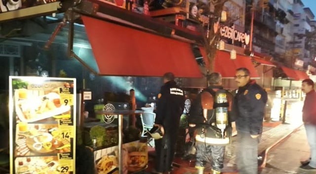 Ankara Kızılay’da kafe yangını