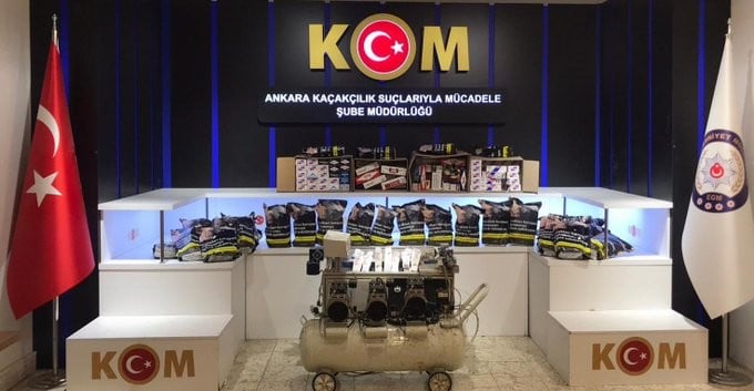 Ankara polisi kaçak sigaraya izin vermedi