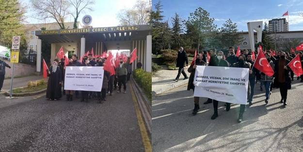 Ankara Üniversitesi'nde başörtülülere hakaret skandalı!