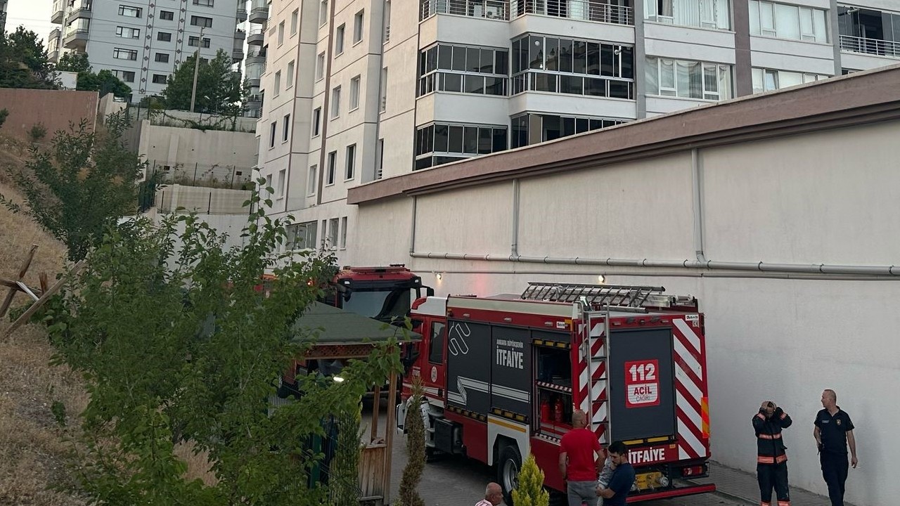 Ankara’da 11. katta yangın paniği