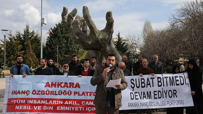 Ankara'da '28 Şubat' protestosu