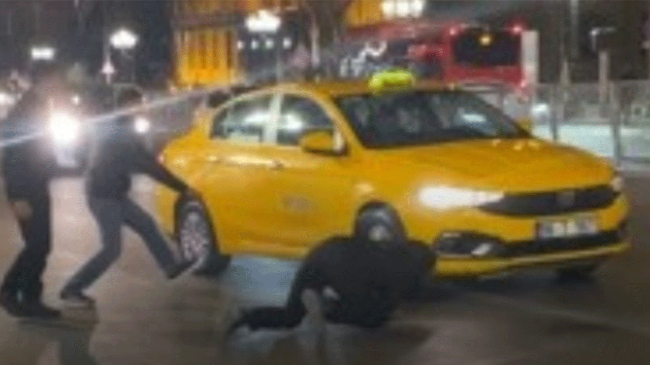 Ankara'da akılalmaz anlar: Taksileri durdurup şoförlere saldırdılar!