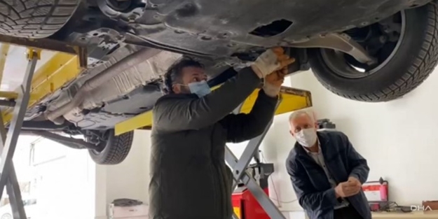 Ankara'da aracın motorundan yavru kediler çıktı