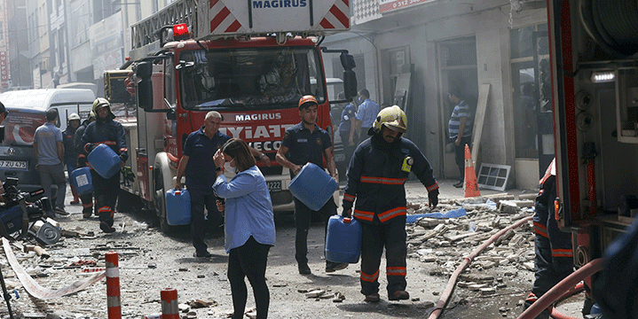 Ankara’da bir binada patlama yaşandı