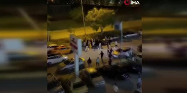 Ankara’da düğün çıkışı yaşanan kavga kameraya yansıdı