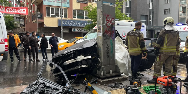 Ankara’da feci kaza: 1 ölü 4 yaralı var!