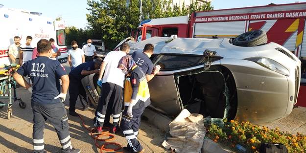 Ankara'da feci kaza: Yaralılar var