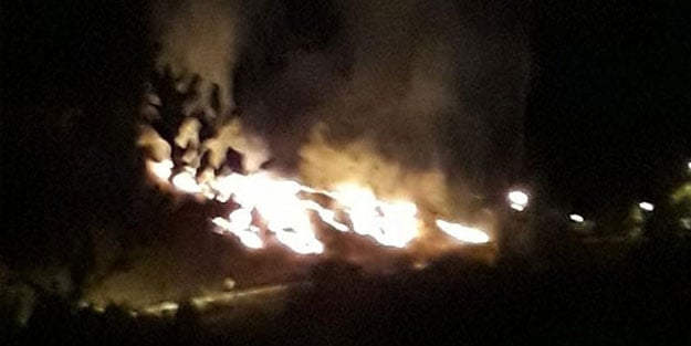Ankara'da havai fişekler yangına neden oldu