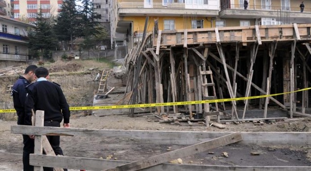 Ankara'da inşaatta göçük meydana geldi