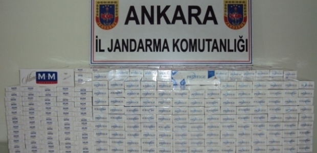 Ankara'da kaçak sigara operasyonu