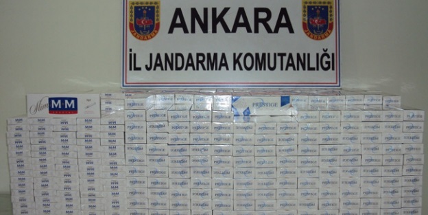 Ankara'da kaçak sigara operasyonu