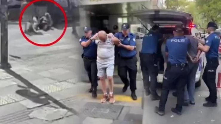 Ankara'da kadın yayaya tokat atmıştı! Baba-oğul böyle enselendi