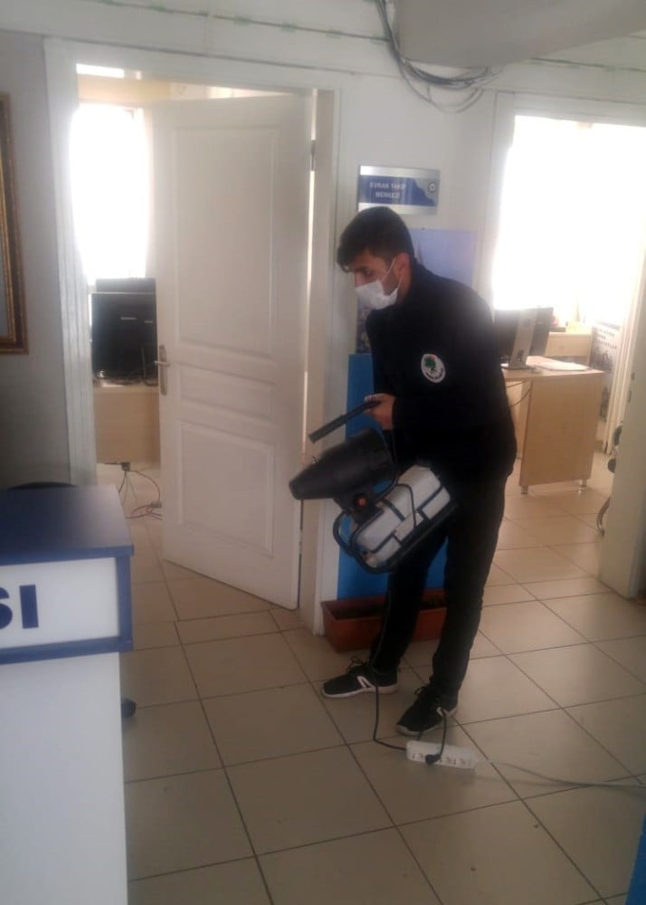 Ankara’da karakollar ve polis noktaları dezenfekte ediliyor 