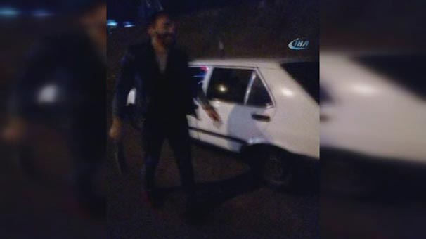 Ankara’da kendi aracını yakıp tehditler savurdu!