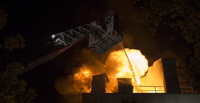 Ankara'da korkutan yangın