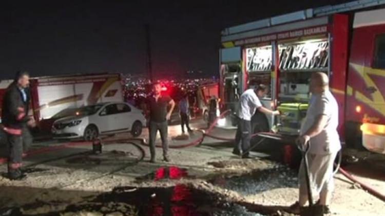 Ankara'da korkutan yangın!