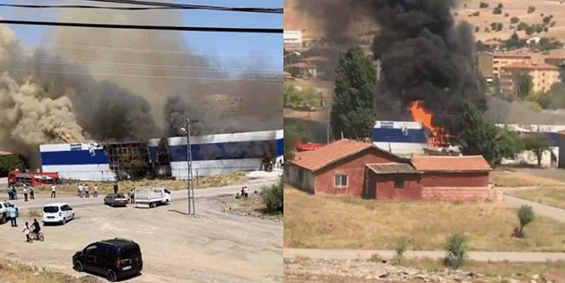 Ankara'da korkutan yangın