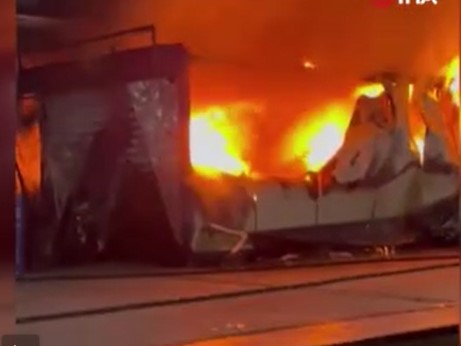 Ankara'da lunapark yangınının görüntüleri ortaya çıktı