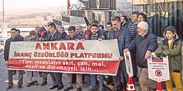 Ankara’da Maduro’ya destek, ABD’ye tepki